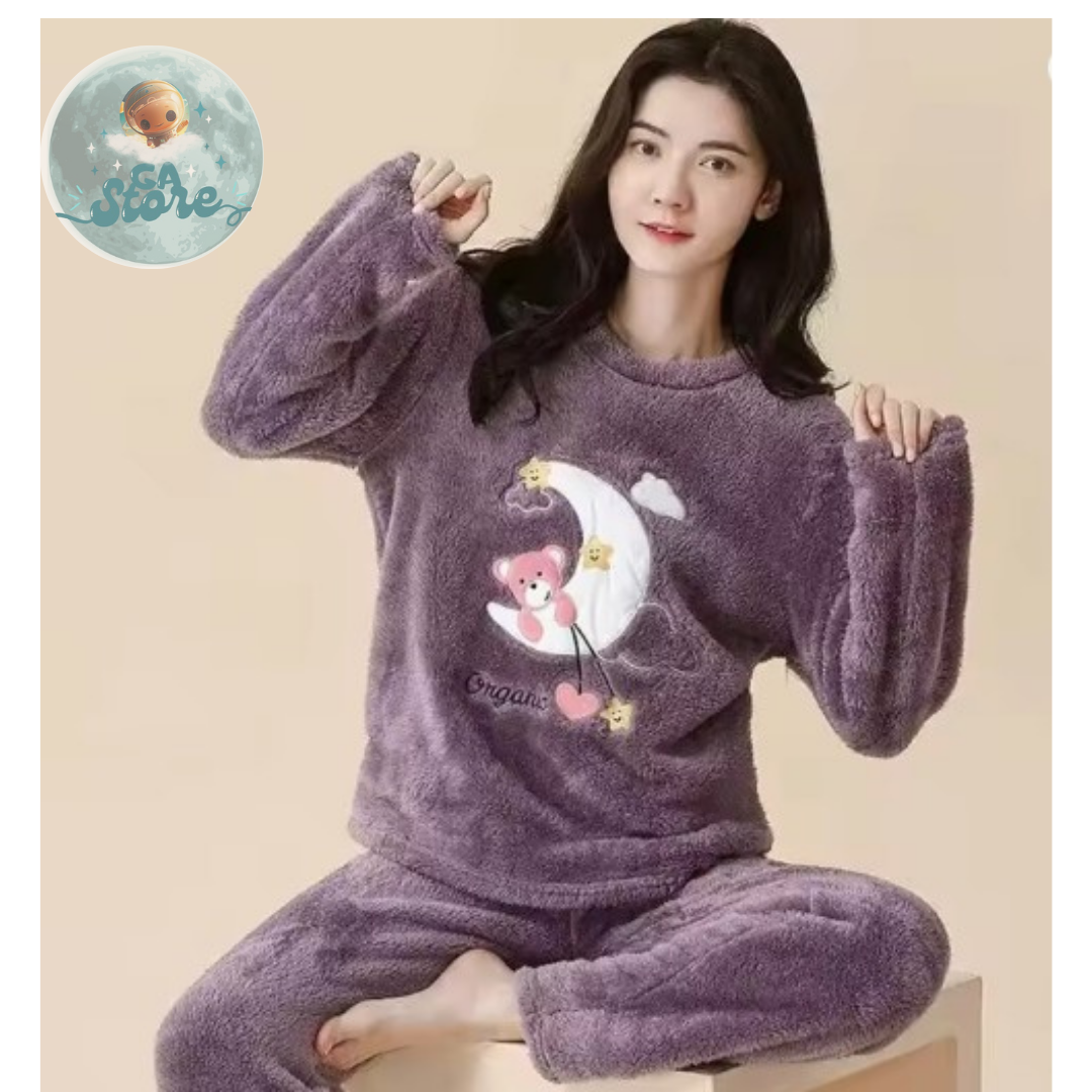 Pijamas Acolchadas para Otoño e Invierno - Mujer