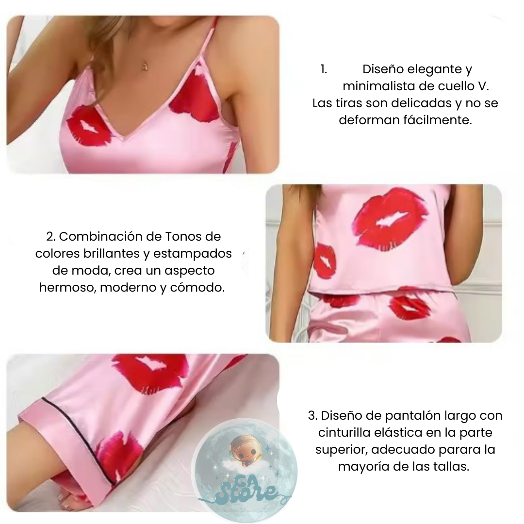 Pijama Conjunto Para Mujer