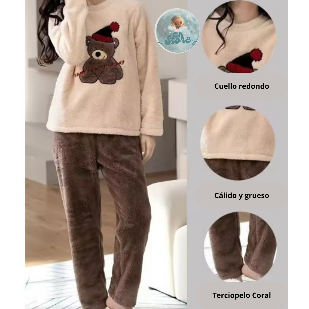 Pijamas Acolchadas para Otoño e Invierno - Mujer