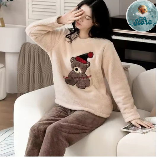 Pijamas Acolchadas para Otoño e Invierno - Mujer