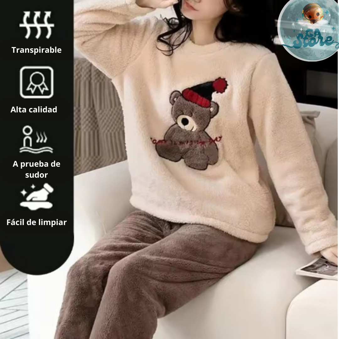 Pijamas Acolchadas para Otoño e Invierno - Mujer