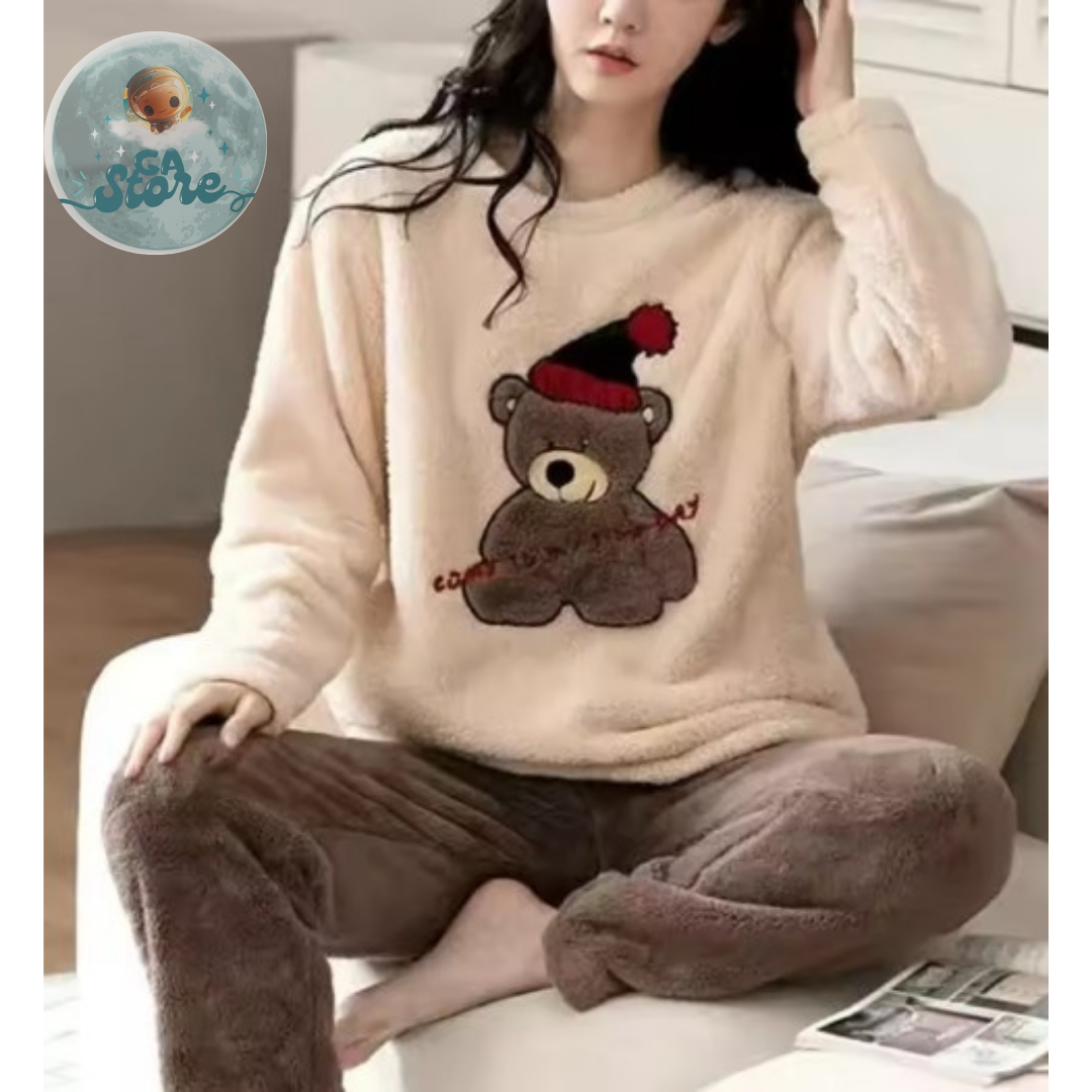 Pijamas Acolchadas para Otoño e Invierno - Mujer
